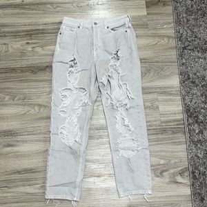 American Eagle Ripped High-Waisted Mom Jeans
